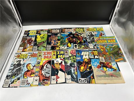14 MISC IRON MAN COMICS - #6 MISSING PART OF COVER