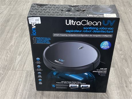 (NEW) ULTRA CLEAN UV SANITIZING ROBO VAC - RETAIL $300