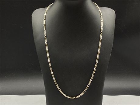 925 STERLING FIGARO LINK MENS CHAIN