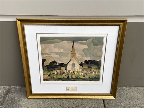 A.J. CASSON SIGNED / NUMBERED PRINT - GROUP OF SEVEN 32”x35”