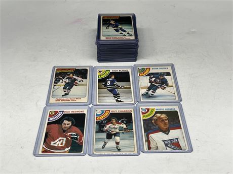 (36) 1978 OPC NHL CARDS IN TOPLOADERS