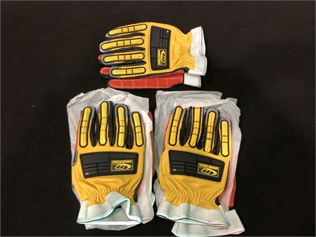 (NEW) IMPACT WORK GLOVES (3 PACK) SIZE XXL