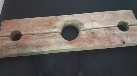 ANTIQUE MEDIEVAL WOOD PILLORY
