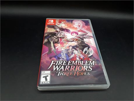 FIRE EMBLEM WARRIORS THREE HOPES - EXCELLENT CONDITION - SWITCH