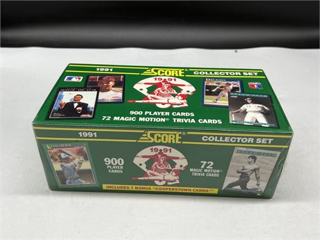 SEALED 1991 SCORE MLB COLLECTOR SET - 900 CARDS
