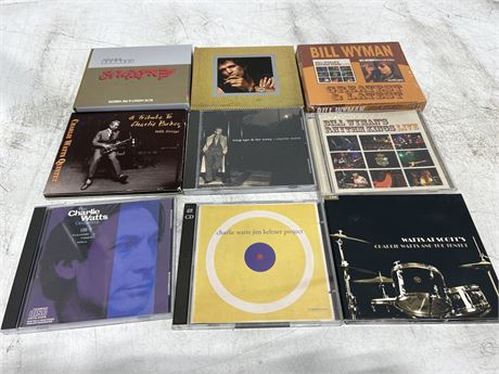 CD’S AND BOX SETS - BILL WYMAN, KEITH RICHARDS, CHARLIE WATTS & BOB MARLEY