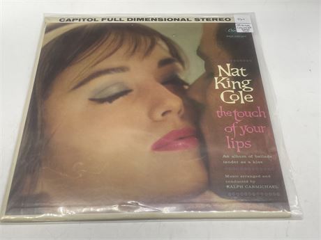 1962 ORIGINAL CANADIAN PRESS NAT KING COLE - THE TOUCH OF YOUR LIPS - VG+