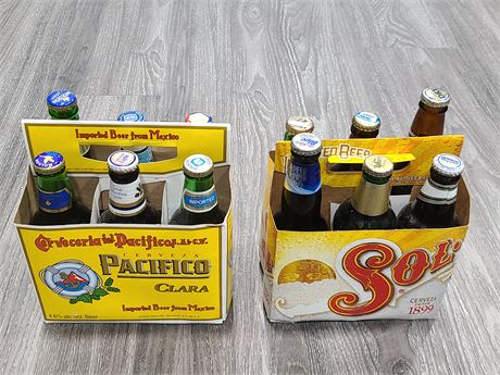 6 PACK MOLSON + 6 PACK LABATS VINTAGE OVER 20 YEARS OLD (Sealed)