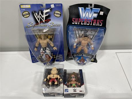 4 NEW WRESTLE MANIA TOY COLLECTABLES