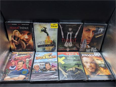 8 SEALED - RARE DVD MOVIES
