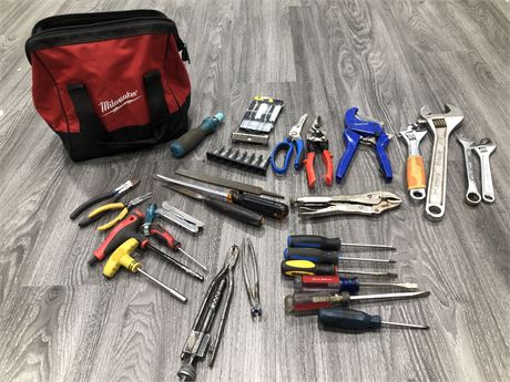 BAG OF ASSORTED TOOLS