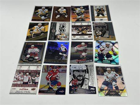 16 CROSBY / OVECHKIN CARDS