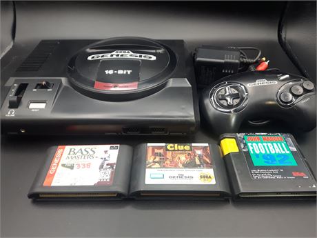 SEGA GENESIS CONSOLE WITH GAMES - EXCELLENT CONDITION