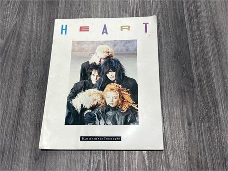 1987 HEART BAND “BAD ANIMALS TOUR” PROGRAM