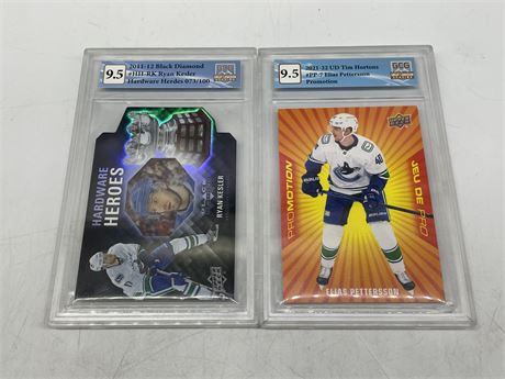 2 GCG GRADED NHL CARDS