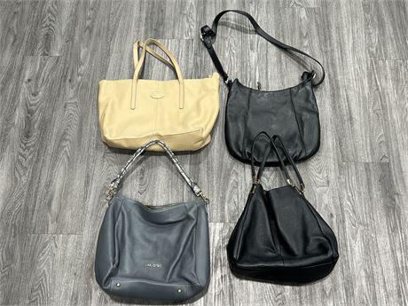 4 SHOULDER BAGS - JIMMY CHOO, COCCINELLE, COACH, TOD’S