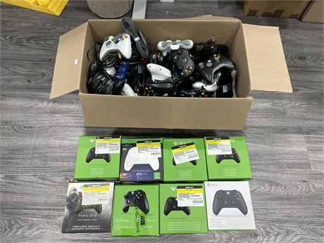 (AS-IS) XBOX ONE / 360 / OG CONTROLLERS (MOST ARE DEFECTIVE)