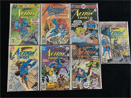 7 SUPERMAN ACTION COMICS