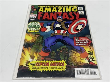 SIGNED - AMAZING FANTASY #1 VARIANT COVER W/COA - BY KAARE ANDREWS