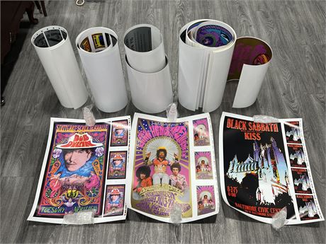 LOT OF REPRODUCTION ROCK POSTERS