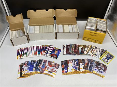 LARGE OF MISC NHL CARDS - YELLOW BOX IS ALL STAR PLAYERS