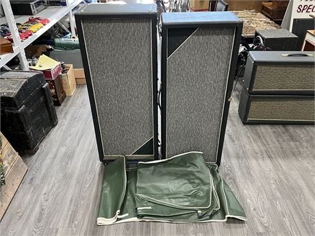 2 COLLUM SPEAKERS W/COVERS (8 CELESTION G 12 M SPEAKERS TOTAL)