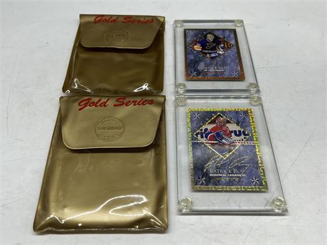 2 LIMITED EDITION GOLD SERIES CARDS - DOUBLE SIDED CARDS