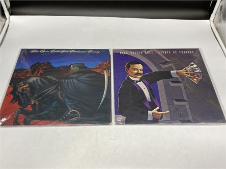 2 BLUE OYSTER CULT RECORDS - EXCELLENT (E)