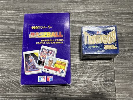 SEALED 1992 OPC PREMIER MLB SET & 1991 FULL OPC PACK BOX
