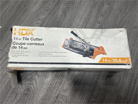 OPEN BOX HDX 14” TILE CUTTER