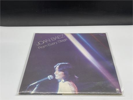 JOAN BAEZ - FROM EVERY STAGE - GATEFOLD DOUBLE LP - VG+