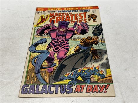 MARVELS GREATEST COMICS #36 FIRST REPRINT OF FANTASTIC FOUR #49
