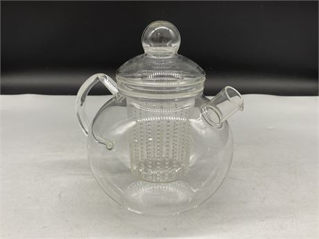 MCM GLASS TEAPOT BY JENAER GLAS GERMANY - GREAT COND.