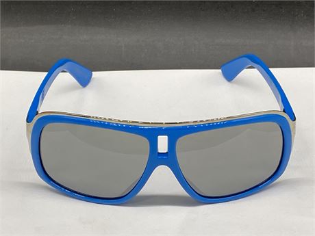 DRAGON MADE IN ITALY BLUE NEON SUNGLASSES