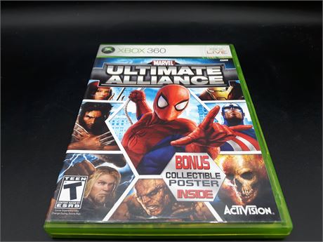 MARVEL ULTIMATE ALLIANCE WITH BONUS COLLECTIBLE POSTER - XB360