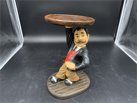 BUTLER WITH TRAY FIGURE (1ft tall)