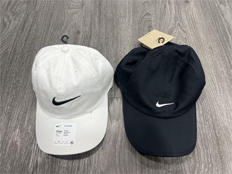 2 NEW NIKE HATS