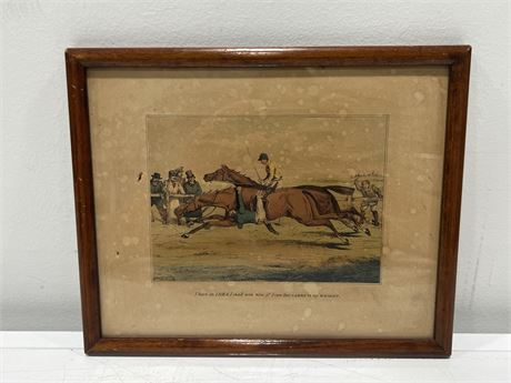 VICTORIAN RACK HORSE ENGRAVING 1860-1880 (11”x9”)