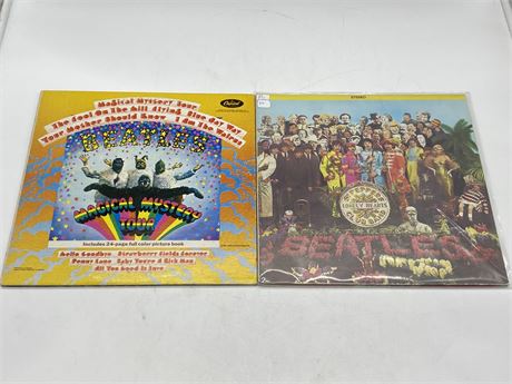 2 BEATLES RECORDS - VG (scratching)