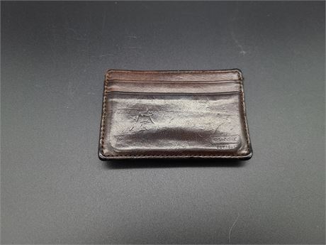 COACH LEATHER CARD HOLDER