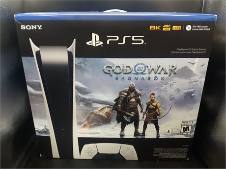 SEALED - GOD OF WAR EDITION DIGITAL ONLY PLAYSTATION 5 CONSOLE