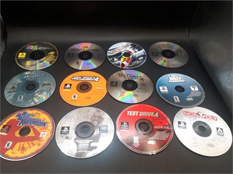 COLLECTION OF PLAYSTATION ONE GAMES - DISC ONLY - TESTED & WORKING