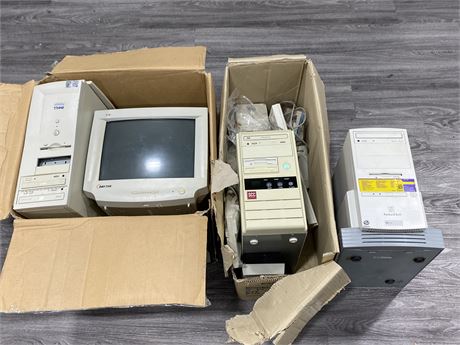 LOT OF VINTAGE COMPUTERS & ELECTRONICS