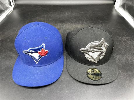 2 BLUEJAYS FITTED CAPS