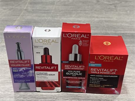 4 SEALED L’OREAL PRODUCTS