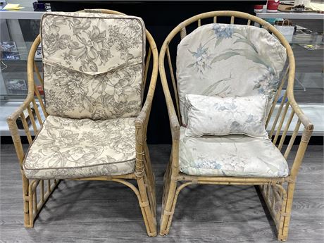 2 BAMBOO CHAIRS (40” TALL)