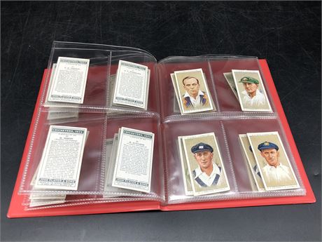SMALL BINDER OF 1930s CRICKET CARDS