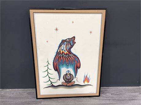 SIGNED INDIGENOUS PRINT 18”x24”