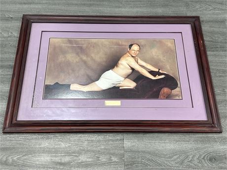 SEINFELD “THE TIMELESS ART OF SEDUCTION” GEORGE CONSTANZA FRAMED PHOTO - 40”X28”