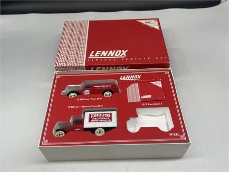 LENNOX VINTAGE VEHICLE SET - 2/3 CARS INCLUDED 5” LONG